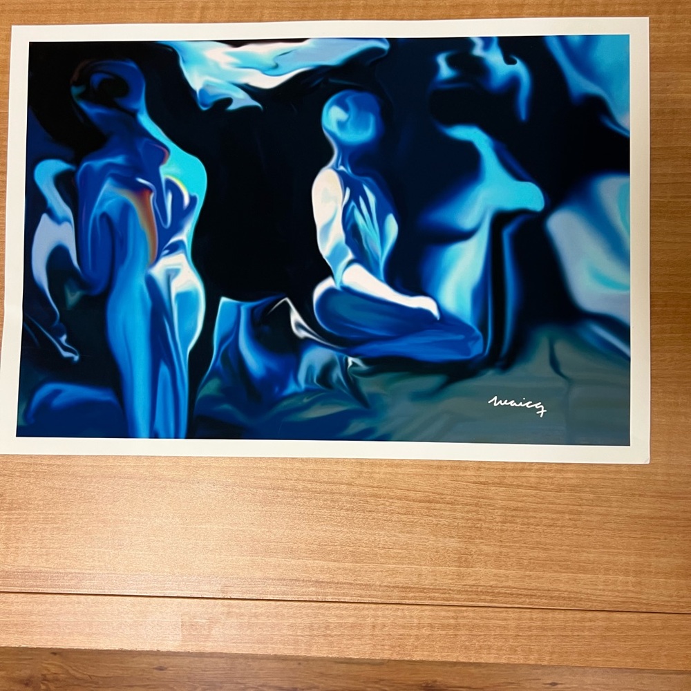 Abstract Blue Art Print